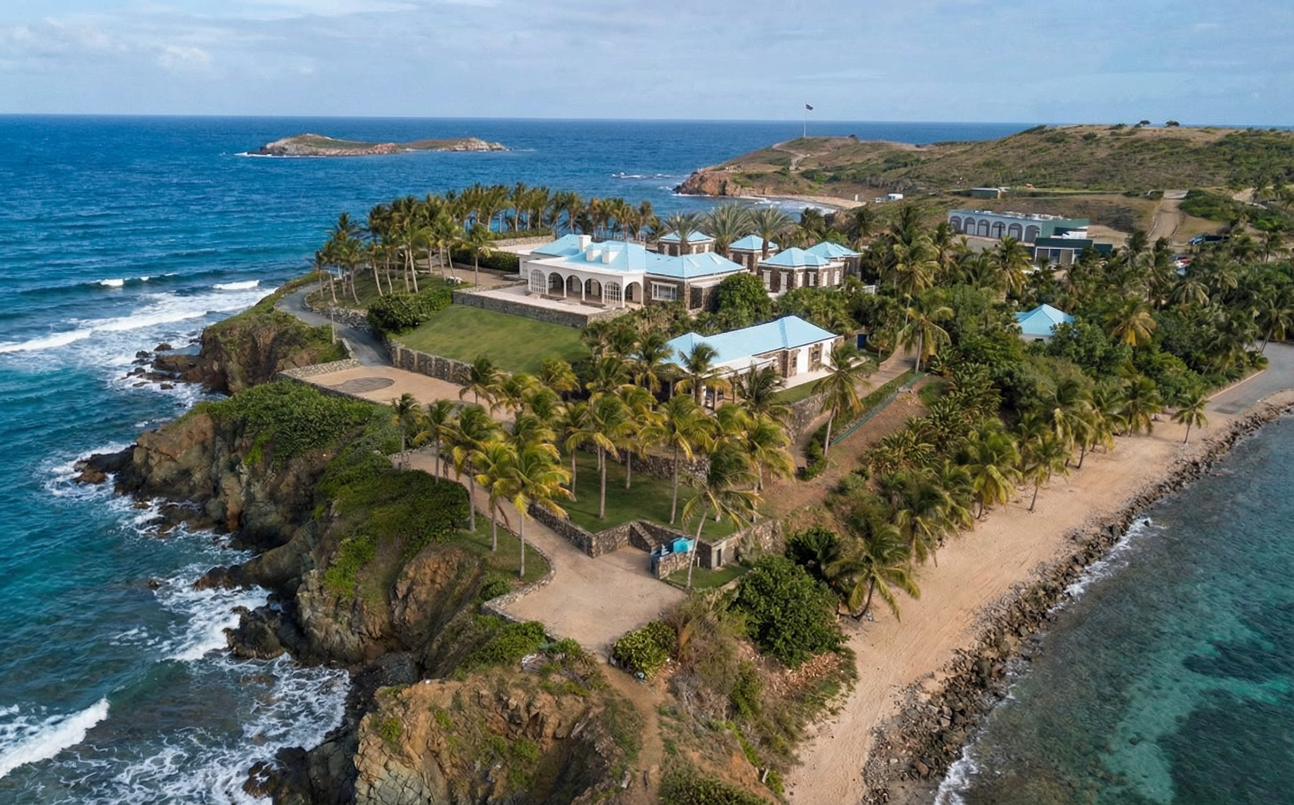 Остров Эпштейна Литтл-Сент-Джеймс — вид сверху